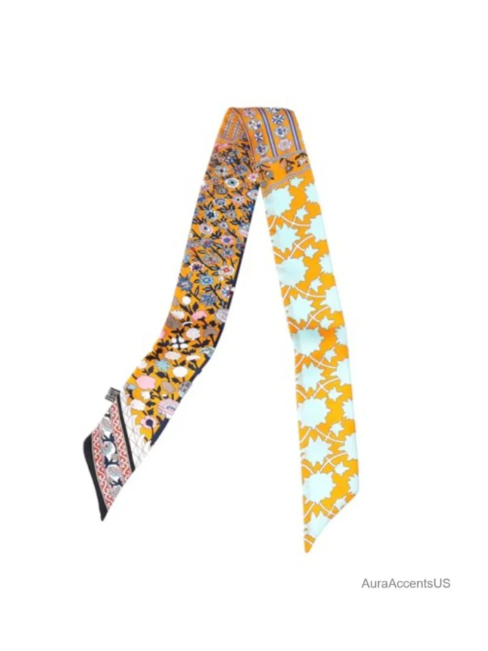 100% Mulberry Silk Fashion Scarf Hair Ribbon Necktie Handbag Scarf for Women